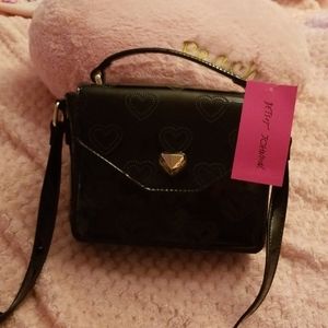 Betsy johnson NWT black heart bag
